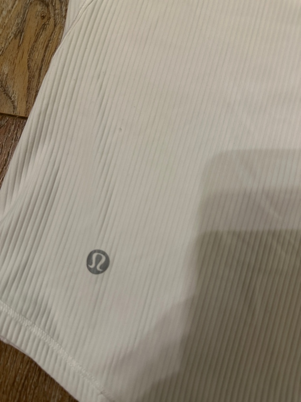 lululemon athletica white size 8 Ribbed Racerback Tank - Picture 2 of 6